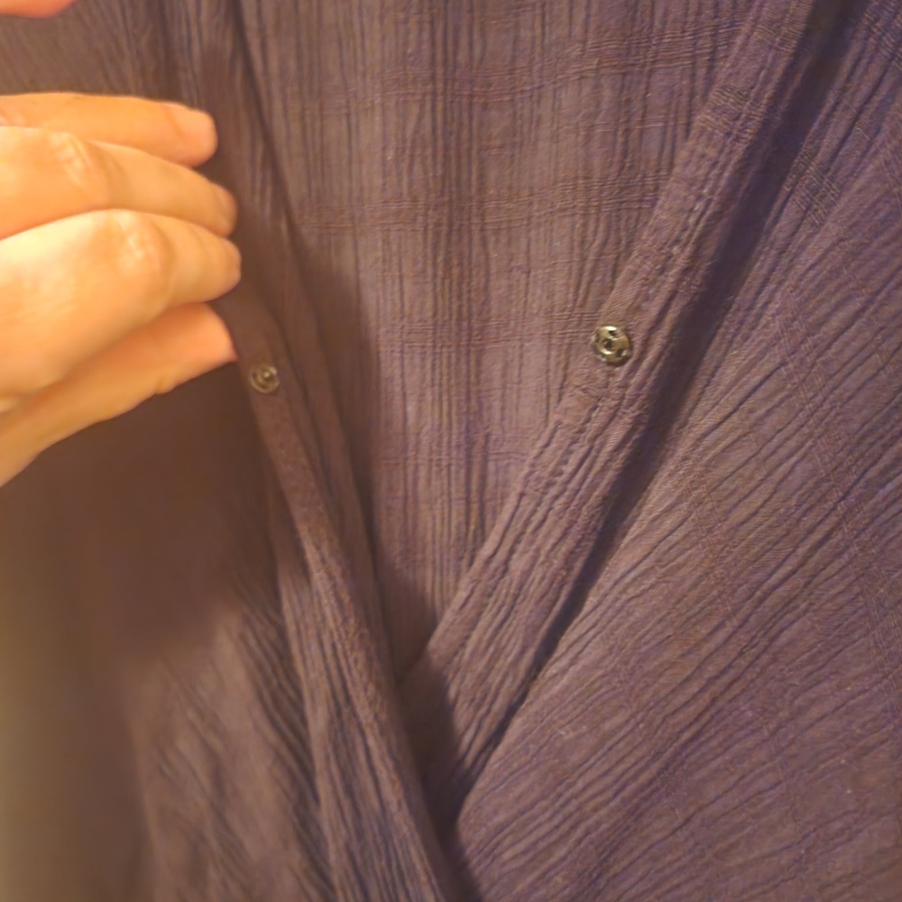 High-Low Faux Wrap Dress - Picture 5 of 8